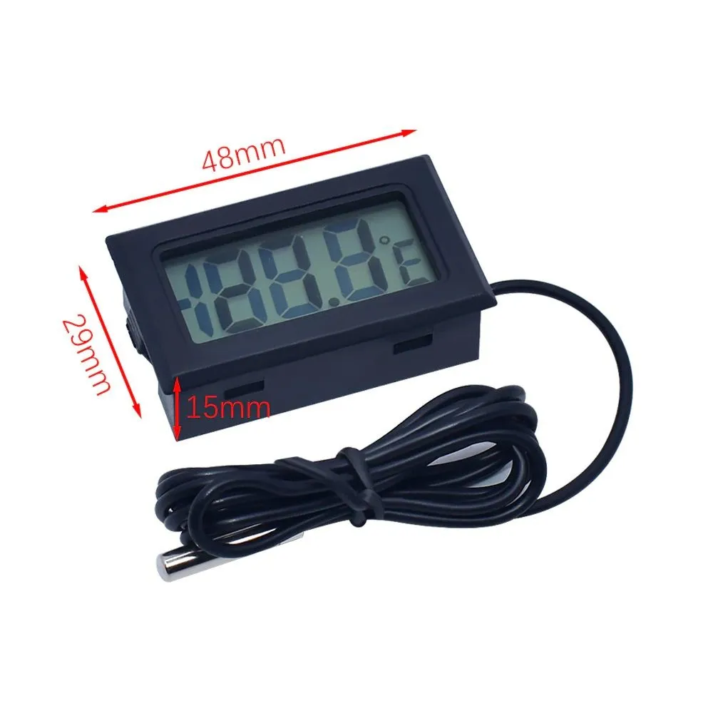  Электронный термометр без подсветки дисплея с автономным питанием