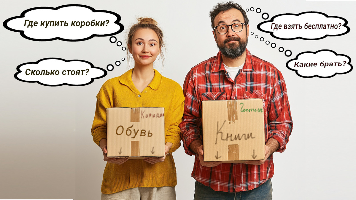Где взять или купить коробки для переезда и перевозки вещей?