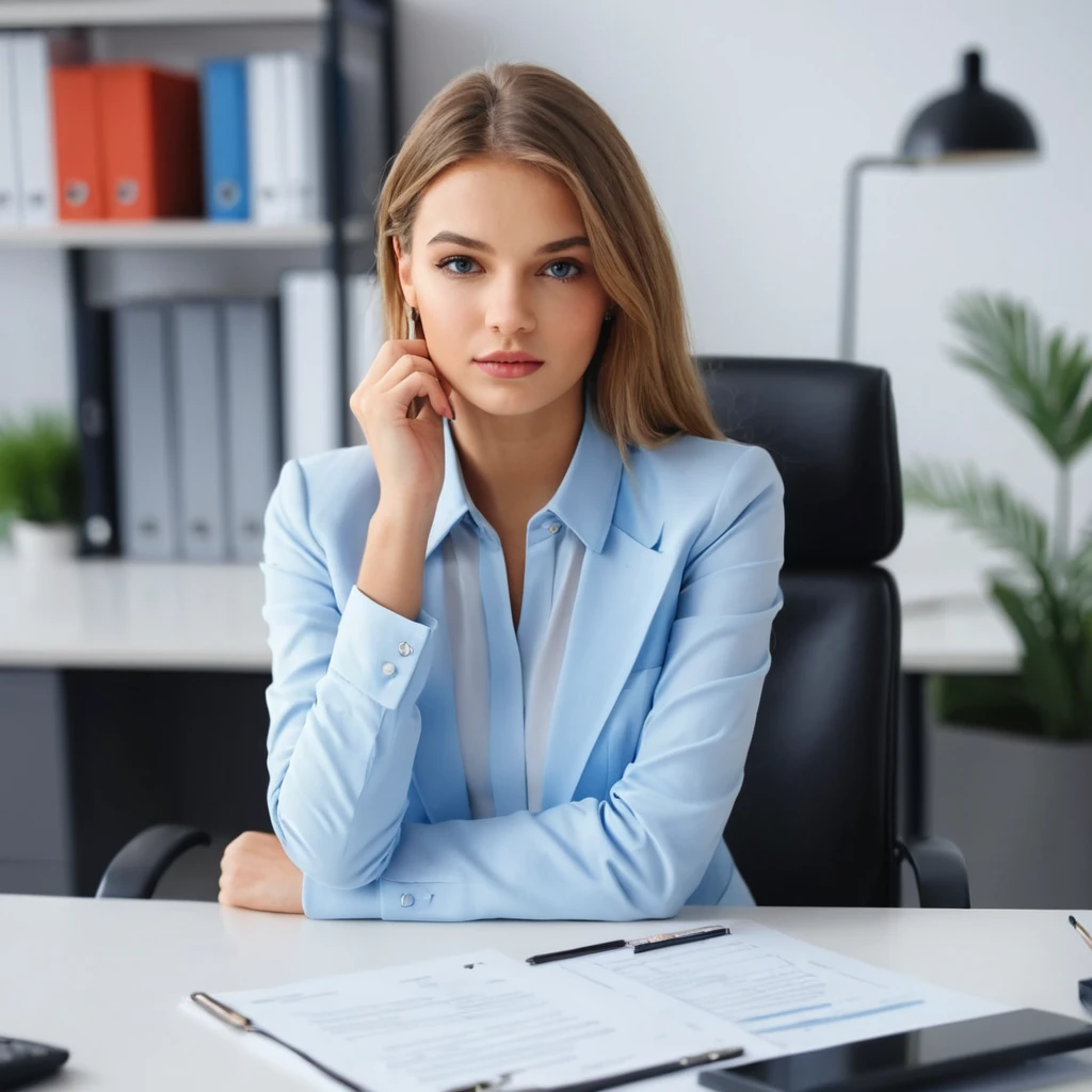 Девушка в офисе