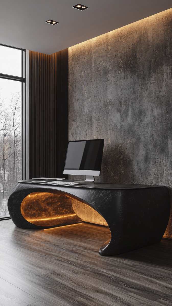 Офисная мебель цвета венге