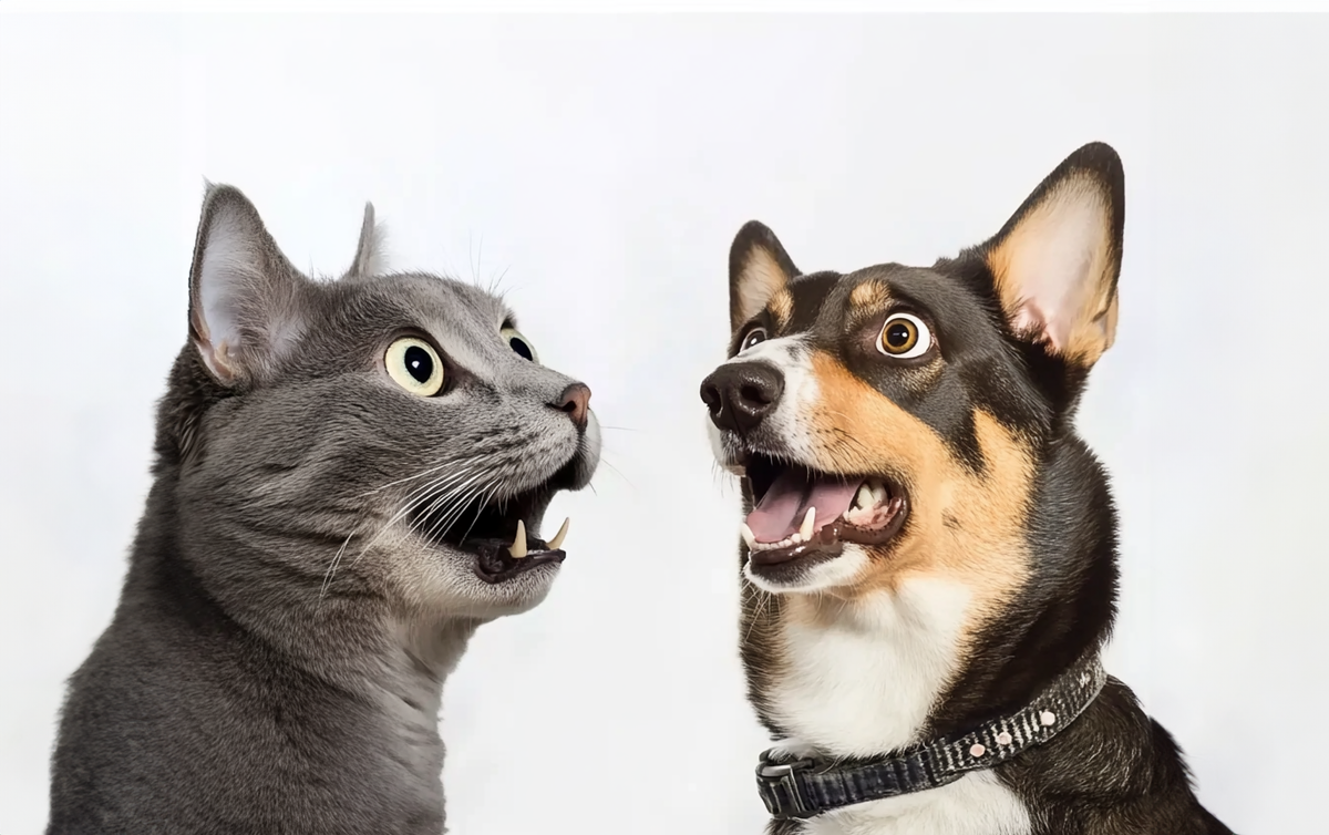 Как подружить собаку и кошку и сколько нужно на это времени / Изображение: AlphaPet