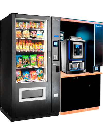 Вендинговый аппарат со снеками и кофе
