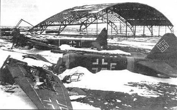 Аэродром люфтваффе, разгромленный советской авиацией под Москвой в конце 1941 года