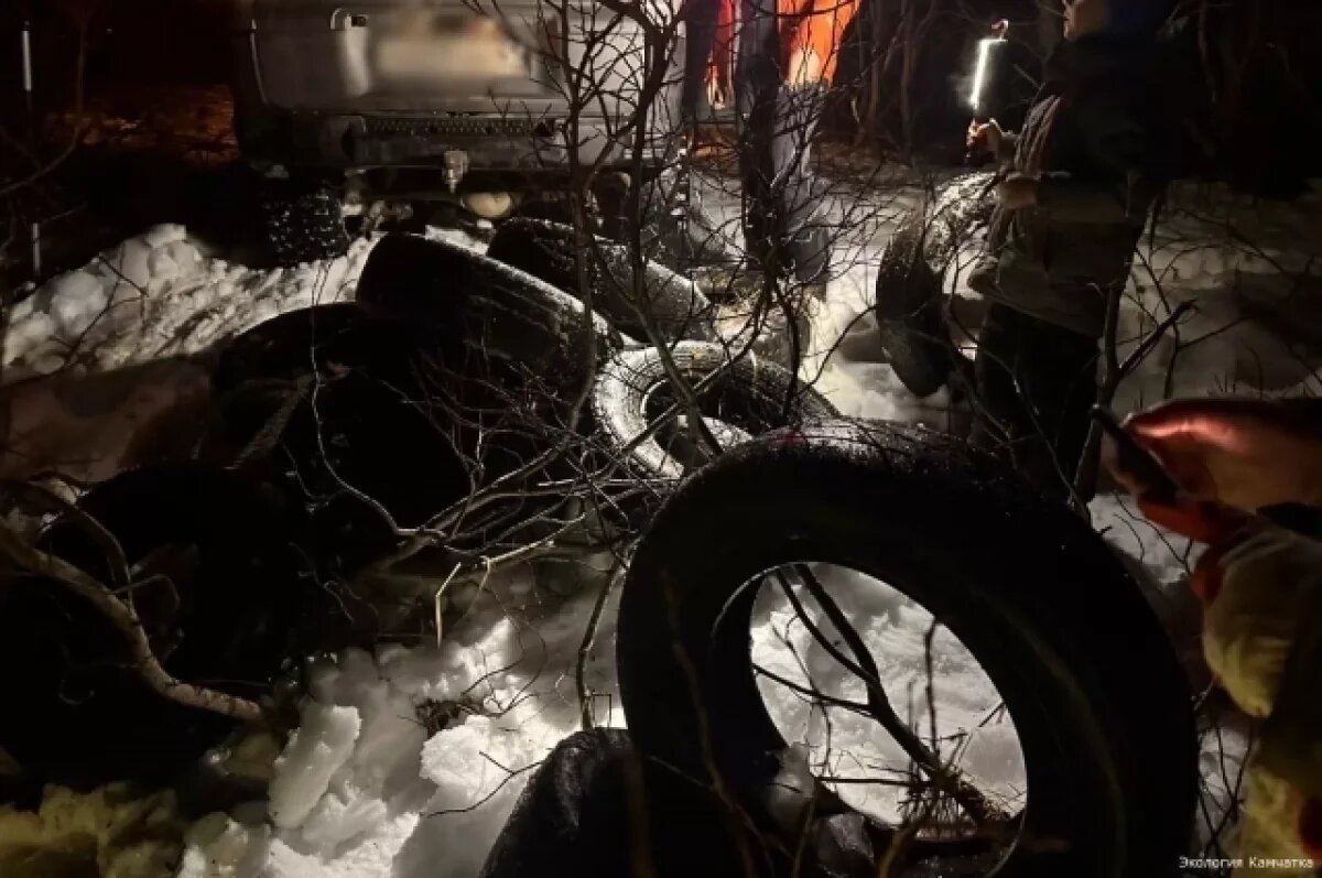    На Камчатке активистам пришлось убирать свалку на озере Банном