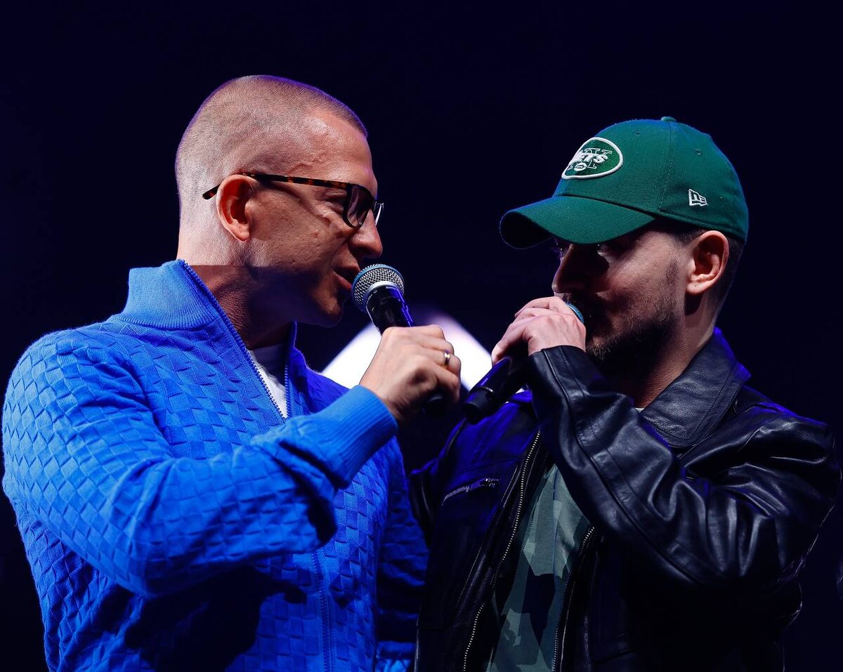 Пашу и Сергей Слэм. 2024 год. Фото взято из официального телеграмм канала лейбла "IZBA". https://t.me/Izba_times 