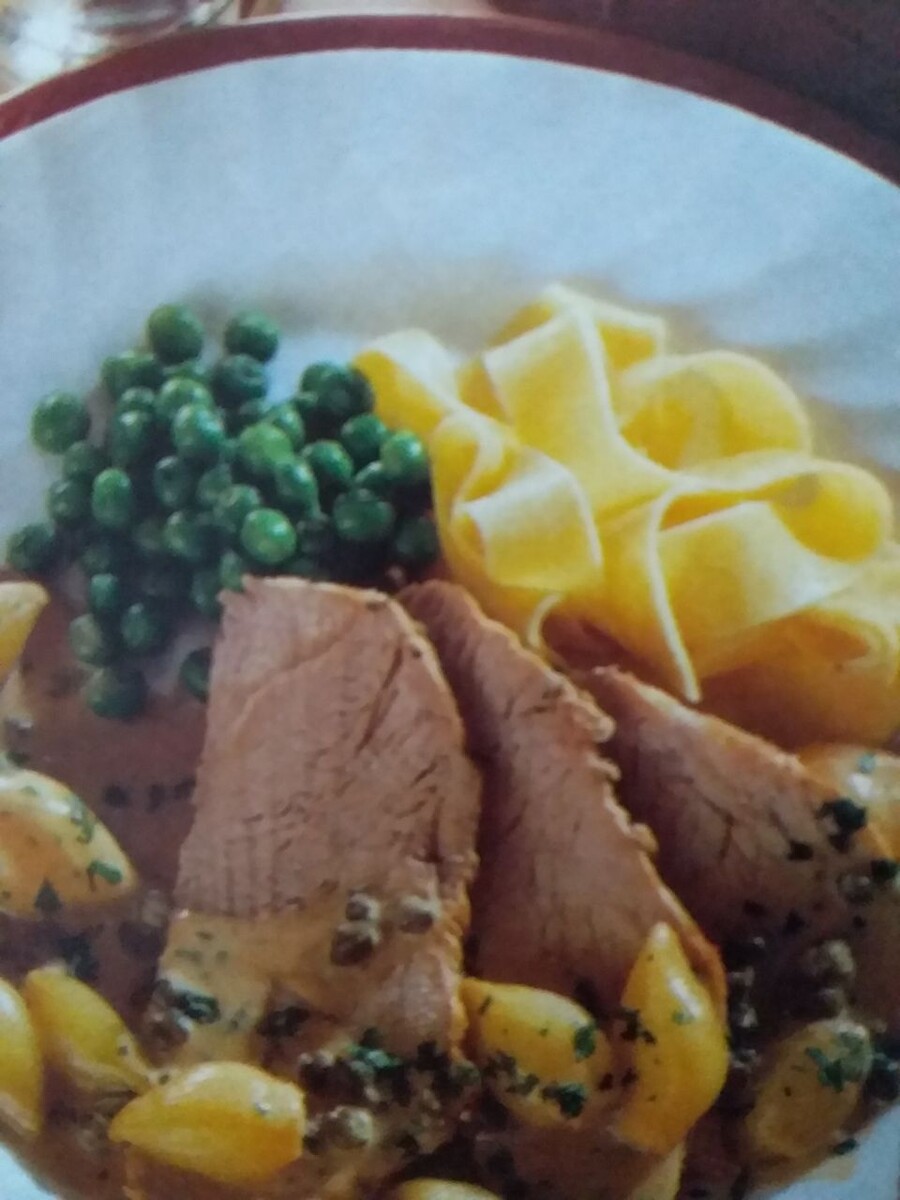 Телятина с луком-шалотом