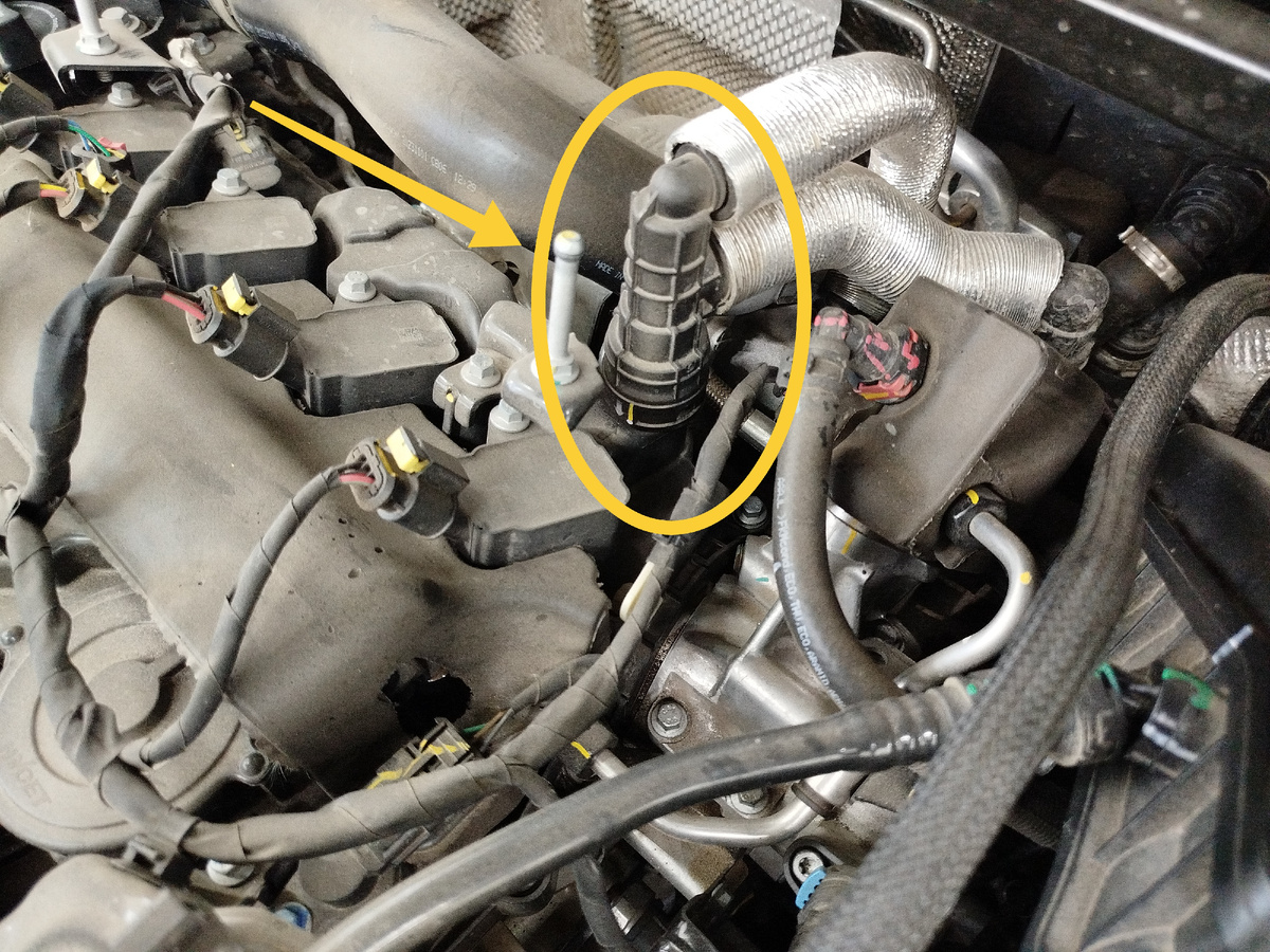 Точнее на данный патрубок.