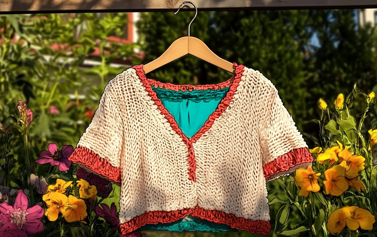    kak-svyazat-legkuyu-koftu-s-korotkim-rukavom-dlya-letta-spicami Ленивое Вязание