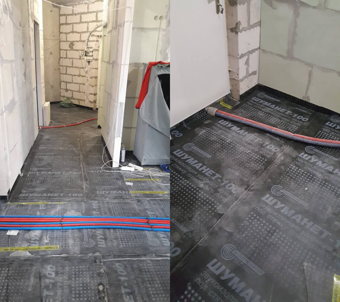 Шумоизоляция помогает минимизировать шум, который будут слышать соседи из вашей квартиры по окончании ремонта. Рекомендуем не забывать об этом этапе работ.