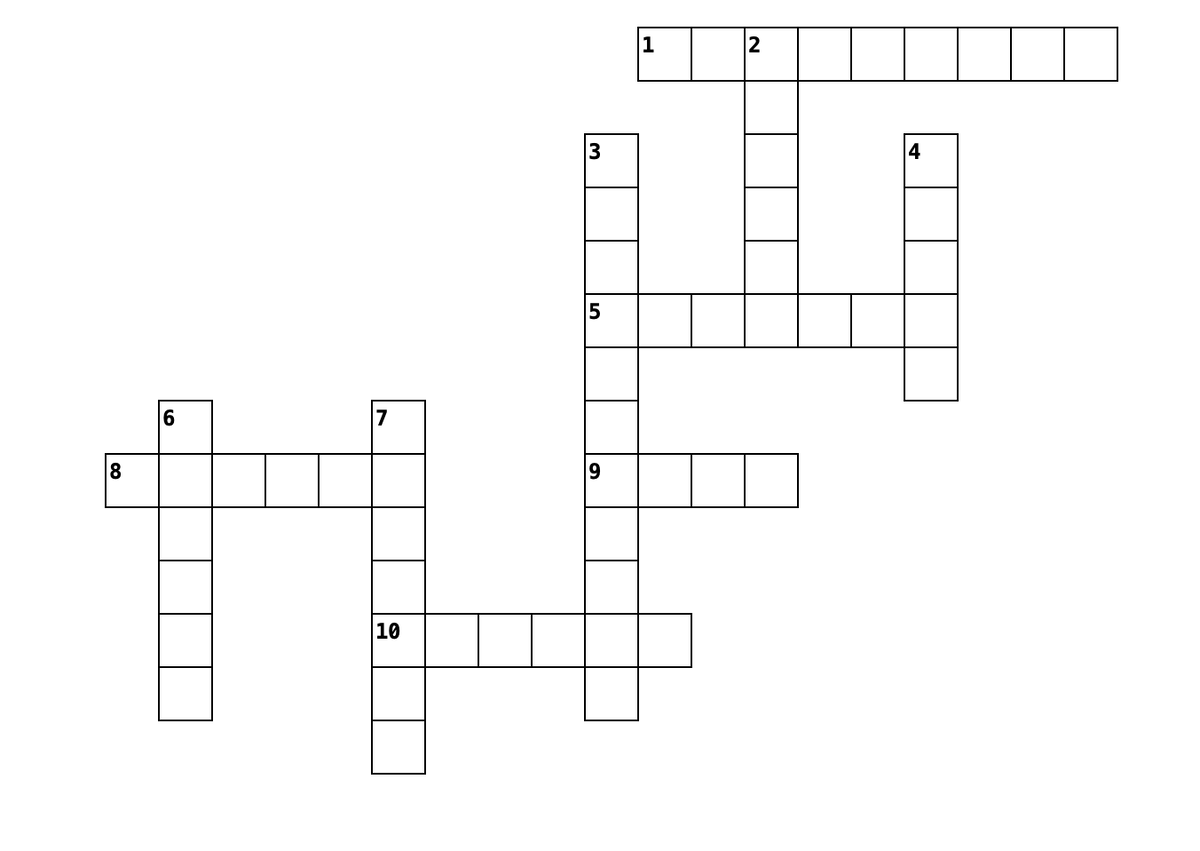 Ниже под вопросами есть ссылка на интерактивный вариант этого кроссворда