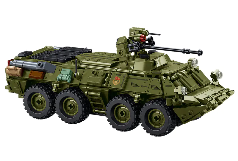 Впечатляющий набор Sluban M38-B1251 бронетранспортер БТР-80АС