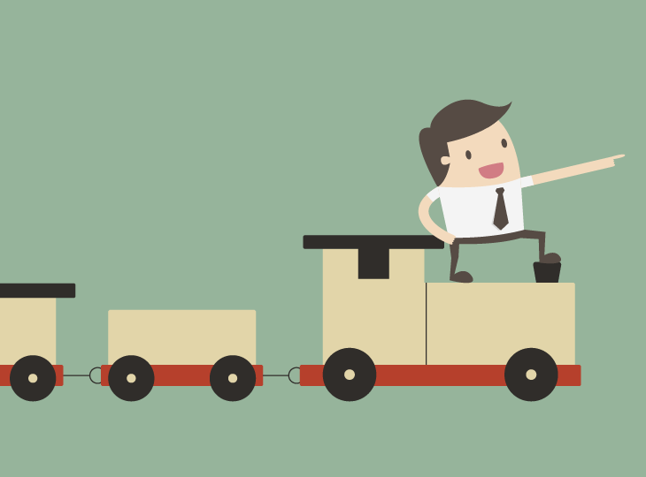 Паровозик с вагончиками