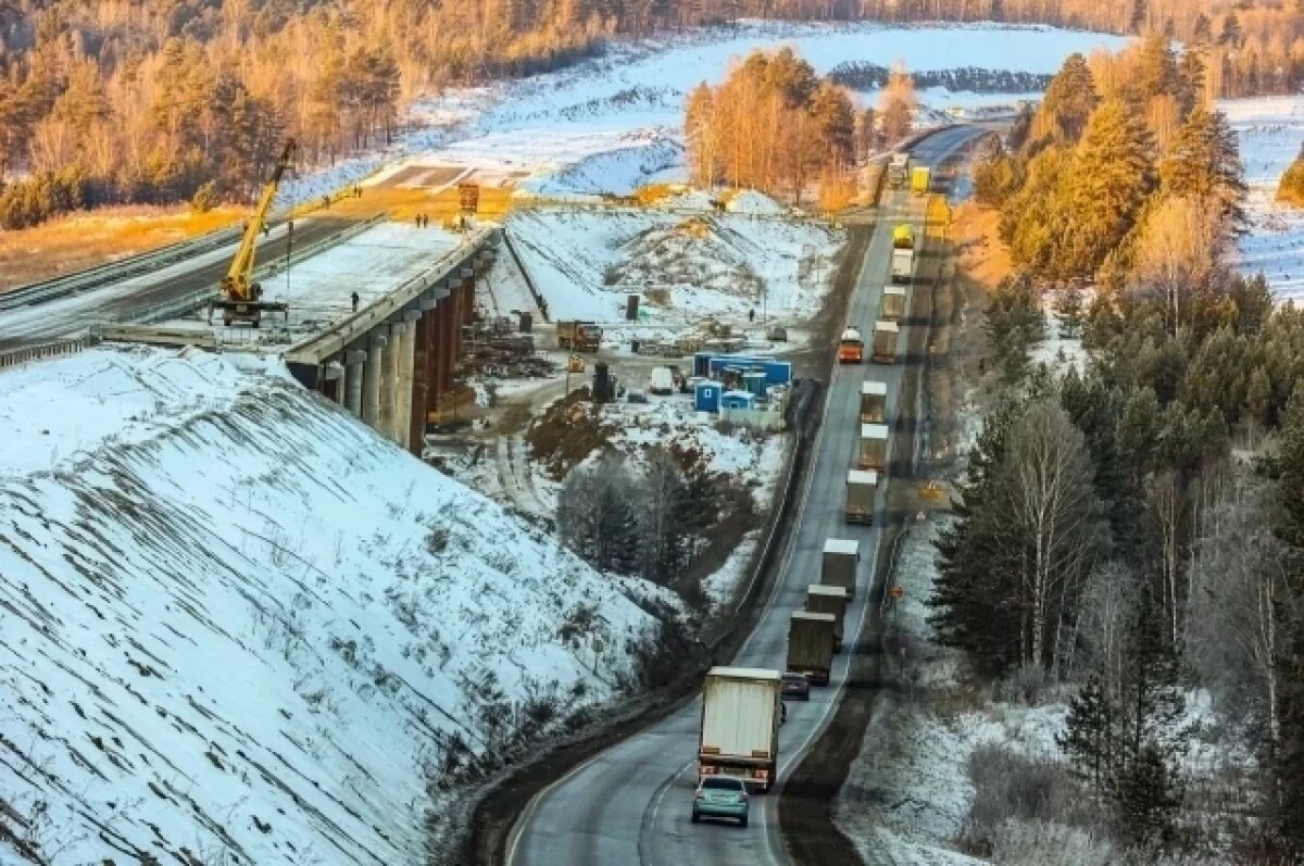    В Челябинской области частично открыли эстакаду через ручей Сатлык