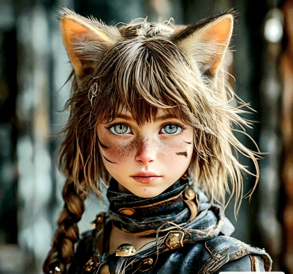 Манящий образ девочки-кошки