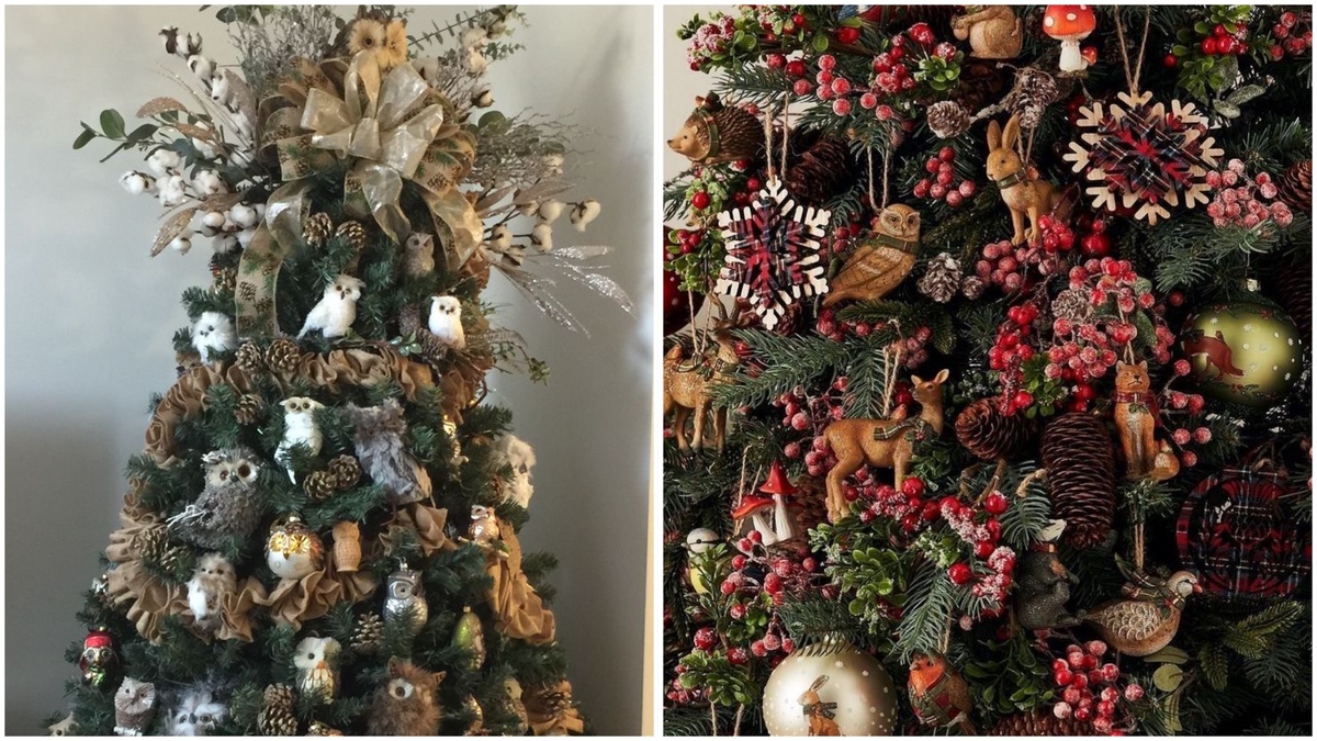 Елка в стиле «Лесная сказка»