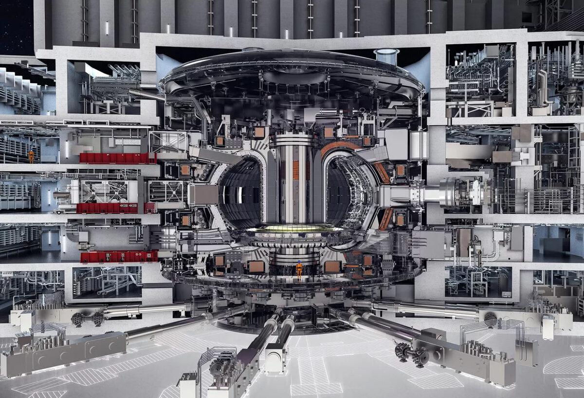 Ключевая часть ИТЭР после достройки в представлении художника / © Wikimedia Commons