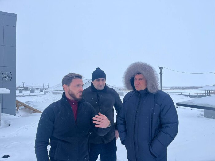 Сенатор Иван Абрамов проинспектировал Кани-Курган / фото: официальный телеграм-канал ФГКУ "Росгранстрой"   