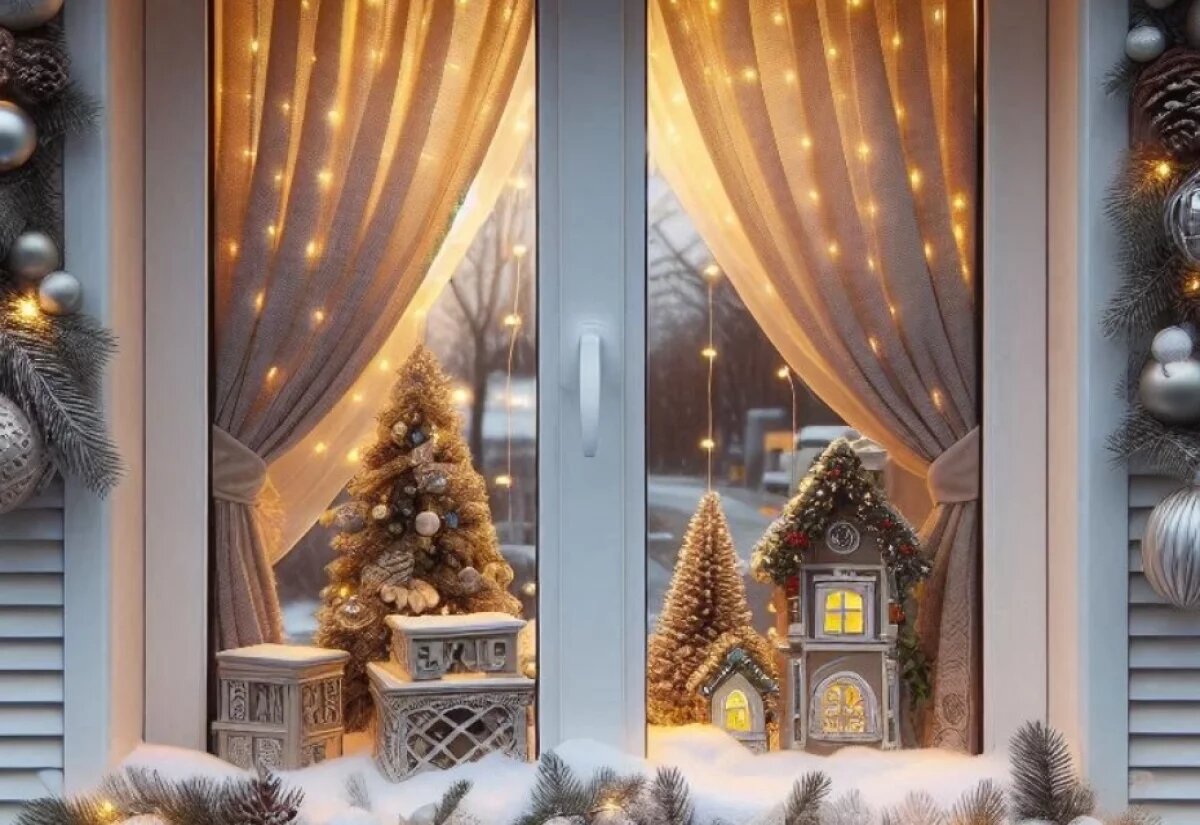    Украсить окна к Новому году и получить награду предлагают хабаровчанам