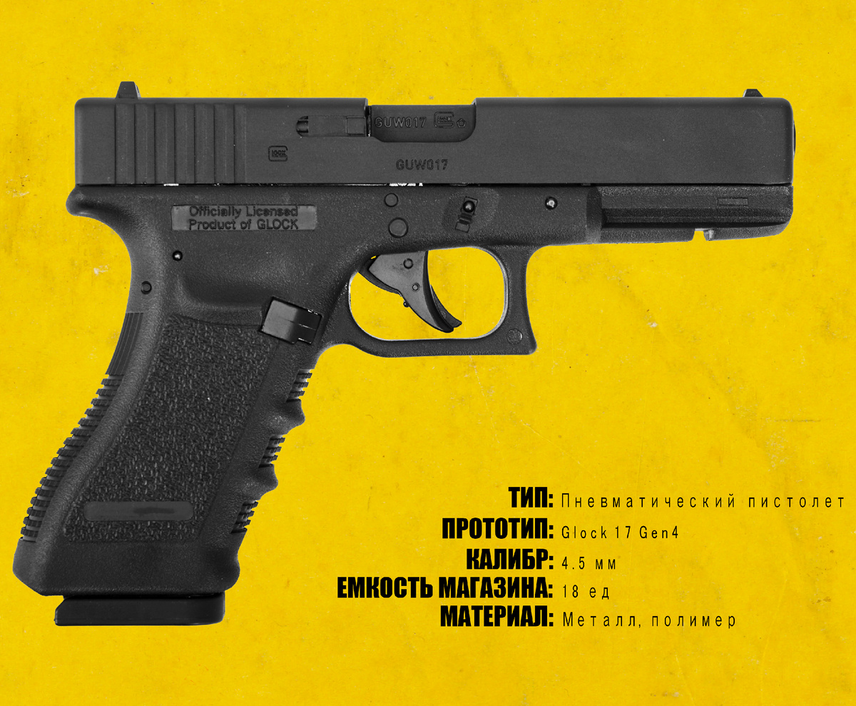 Модель выпущена по лицензии, что позволило фирме Умарекс нанести правильные маркировки