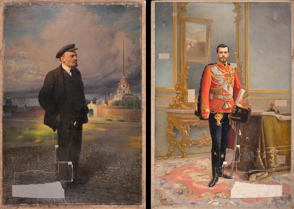 Полотно с двух сторон