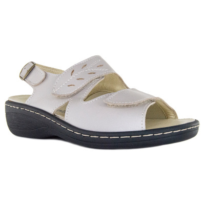 Ортопедические босоножки Orthoboom 20037-01 серый металлик