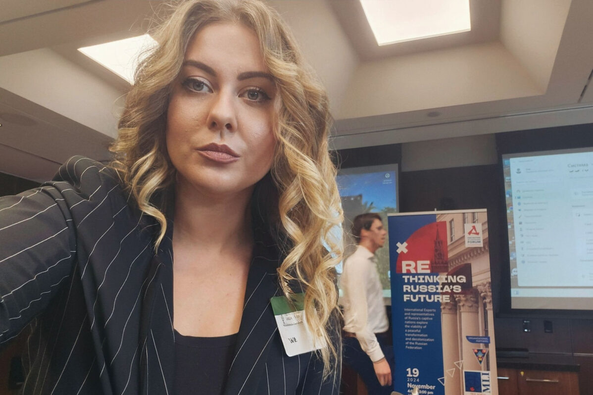 Номма Зарубина в Парламенте Канады, Оттава, Канада, 20 ноября 2024 года. Фото: Личная страница Номмы Зарубиной в Facebook.