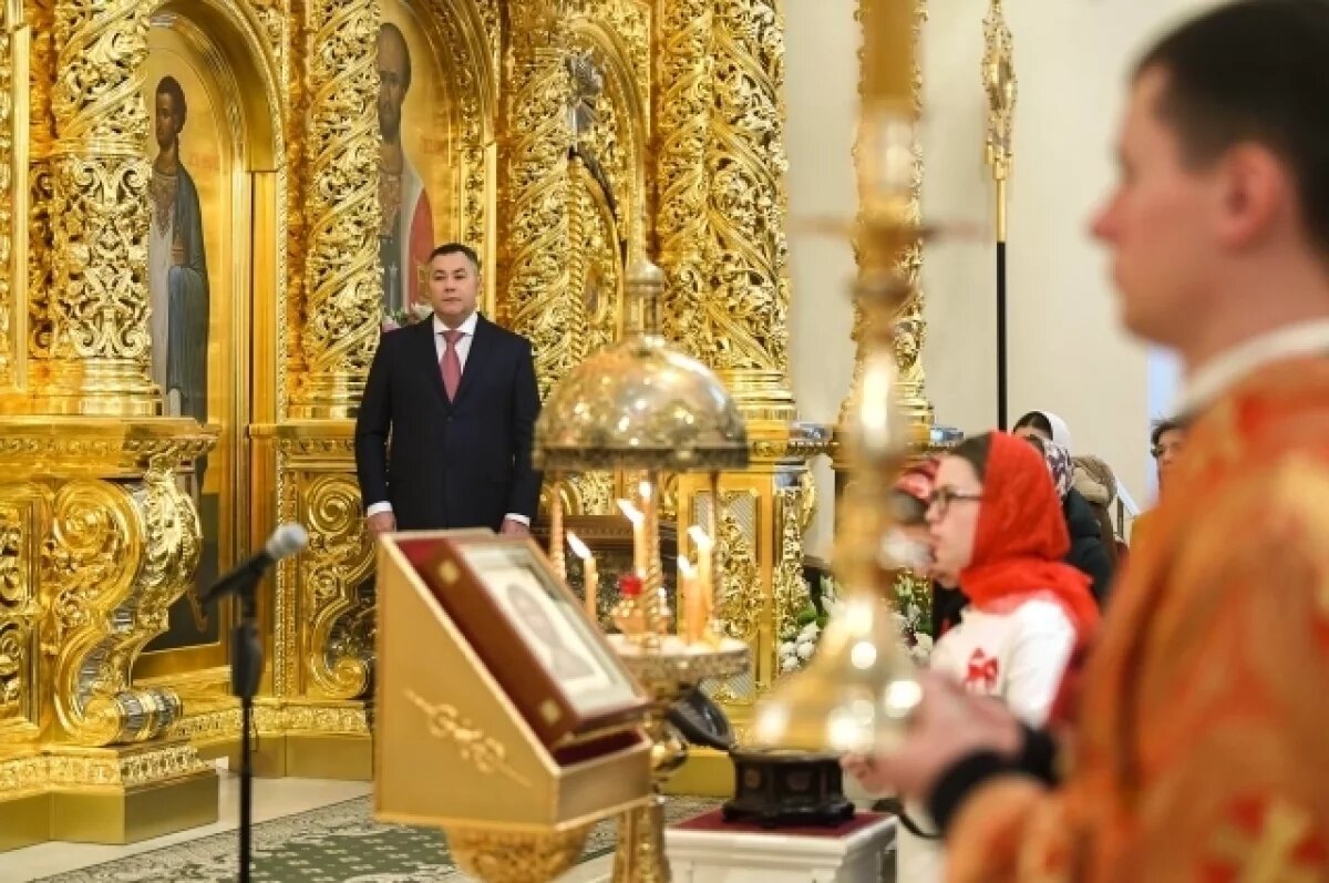    В День памяти князя Михаила Тверского в Твери прошла Божественная литургия