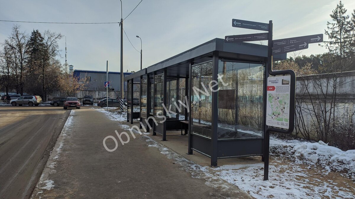 Новые остановочные павильоны на Промплощадке