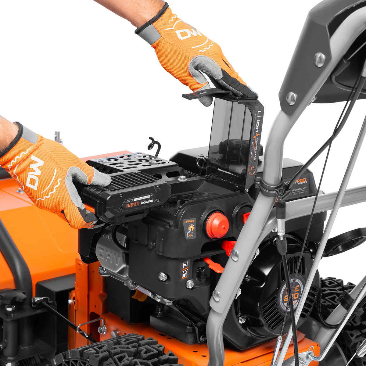 Электрозапуск от универсальной батареи DAEWOO 21В