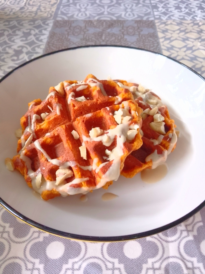 Мягкие вафли из батата