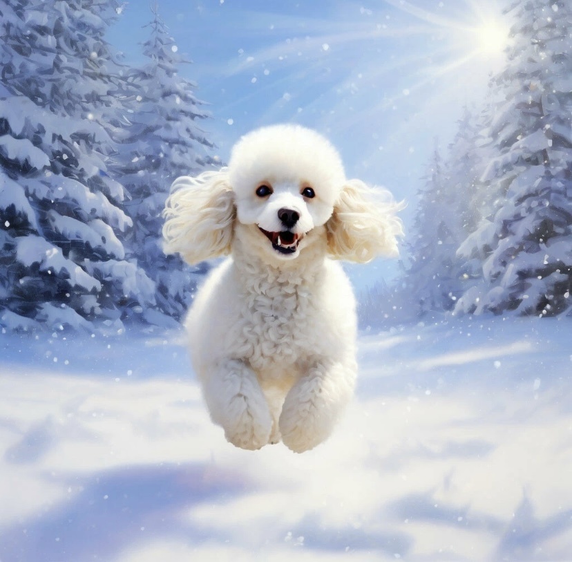 «Снег блестел на солнце, а деревья были покрыты инеем. Зефир чувствовал себя настоящим героем, который путешествует по зимнему лесу.»