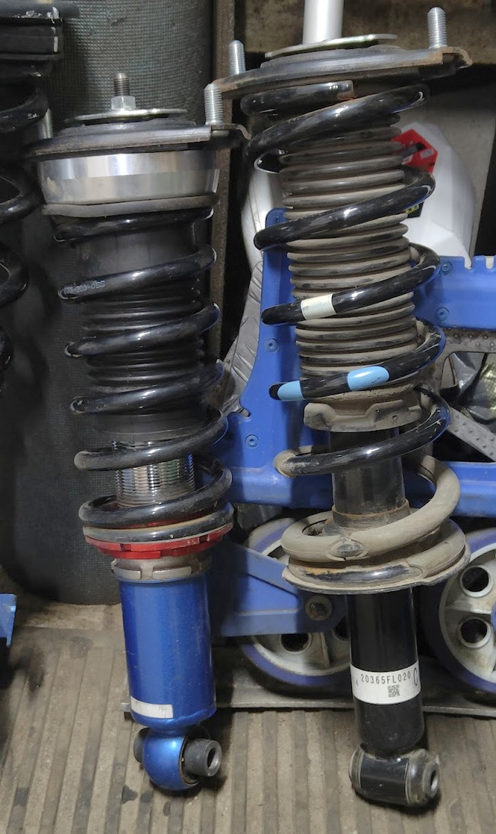 Разница по высоте со штатным амортизатором составила 3см.