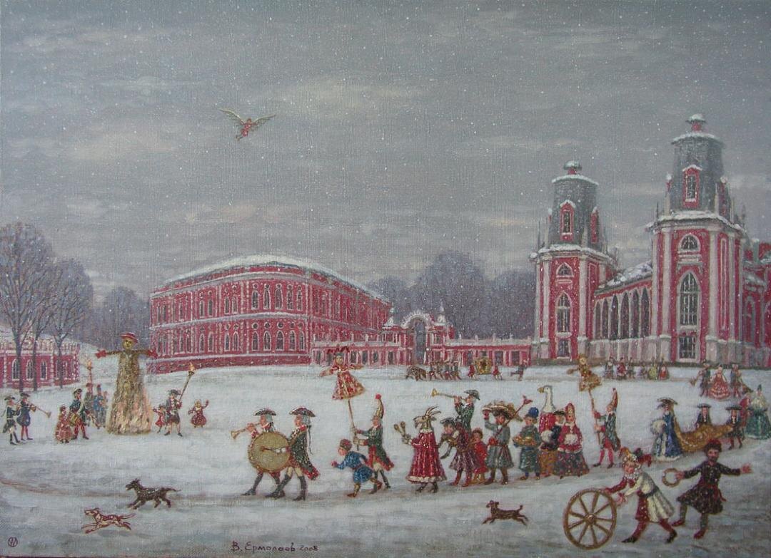 АТрибуты Масленицы раньше были частично связаны с зимним календарным праздником (но он не знаменовал начало нового года) и с весенним (в равноденствие).