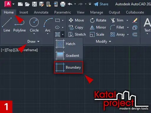Инструмент Boundary (Контур)
