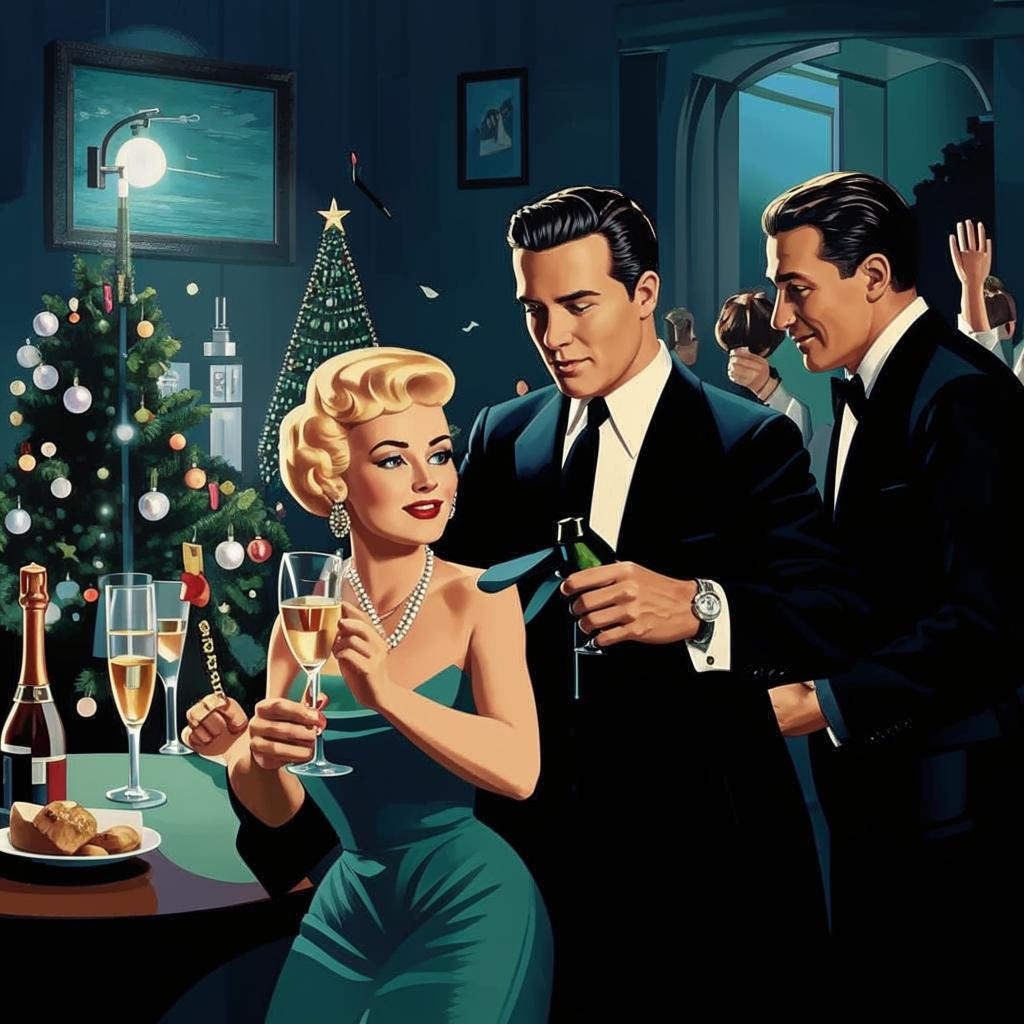 "Кандинский". Новый год в цветах Тиффани.