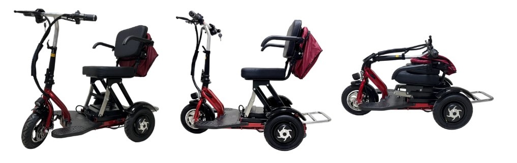 Разнообразие моделей: складные одноместные электротрициклы для пожилых людей