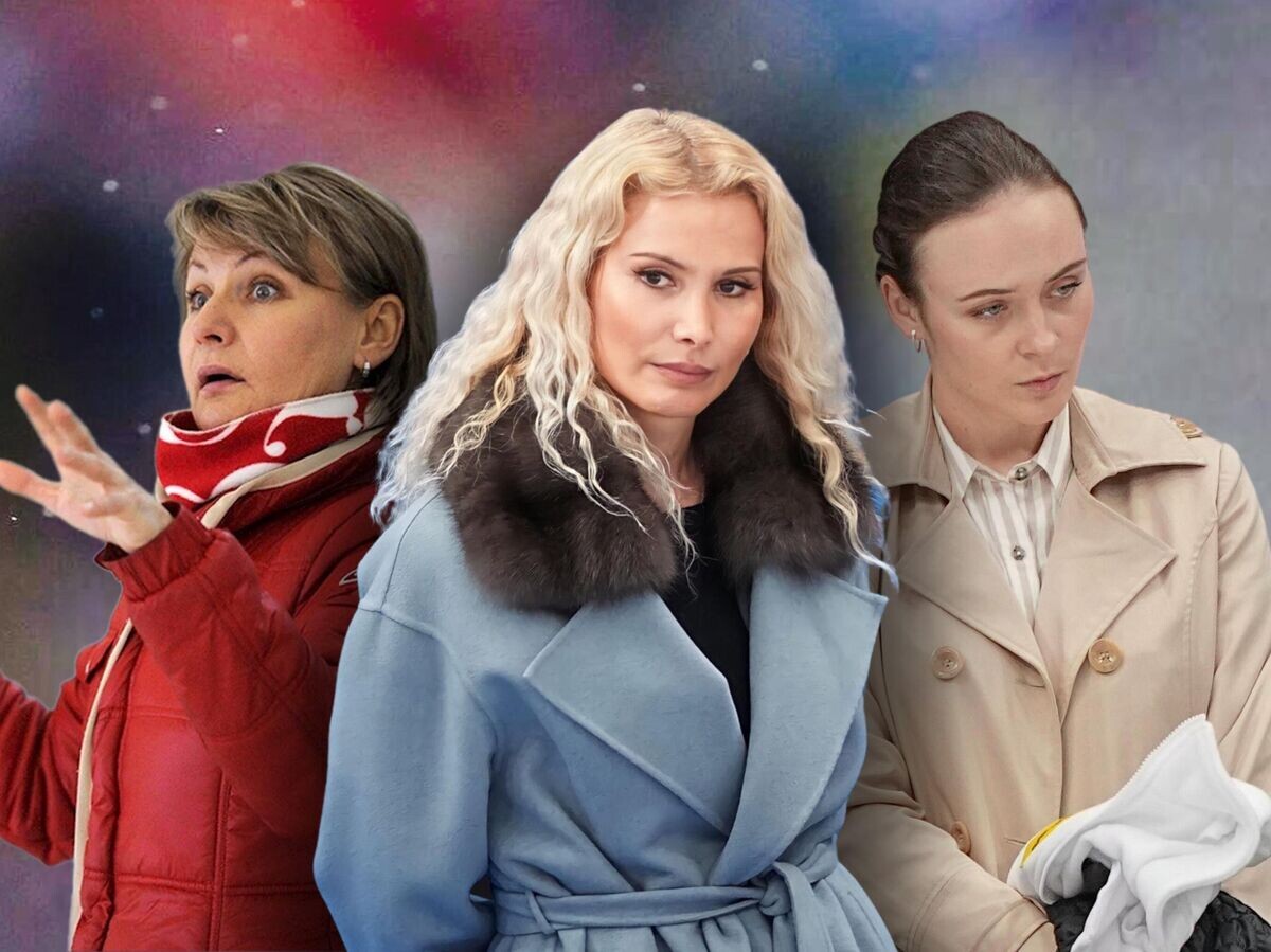    Тренеры Елена Левковец, Этери Тутберидзе и Софья Федченко© РИА Новости / РИА Новости / Александр Вильф, ФФККР