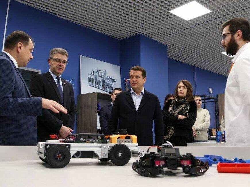 ​Мэр Казани Ильсур Метшин находится в Минске с рабочим визитом в составе татарстанской делегации. Фото: Национальный детский технопарк