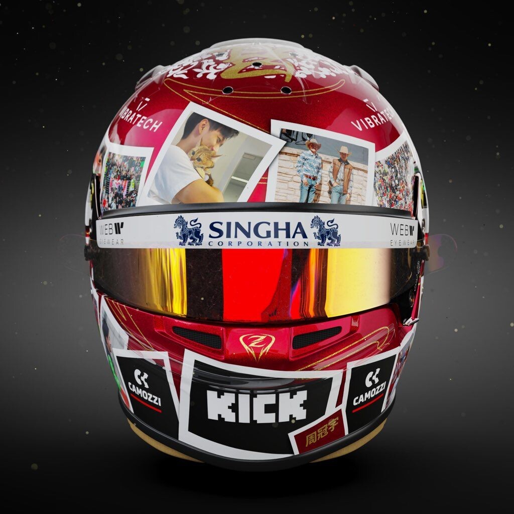    Шлем Чжоу Гуаньюя для Гран При Абу-ДабиФото: Соцсети