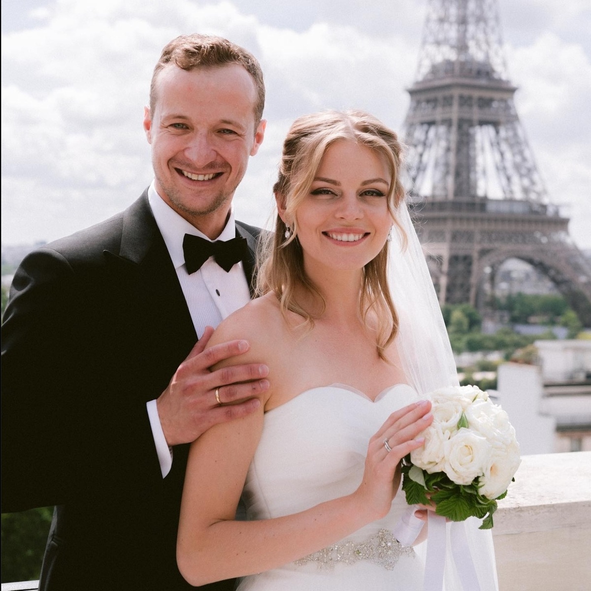 Актриса Анастасия Стежко и Дмитрий Старостин, свадебное фото