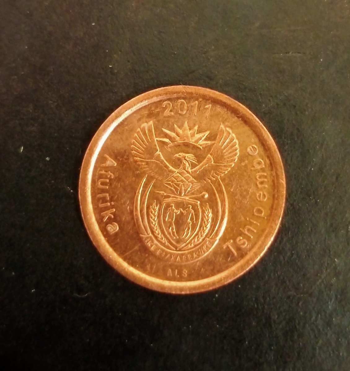 Аверс монеты 5 центов 2011г.ЮАР.