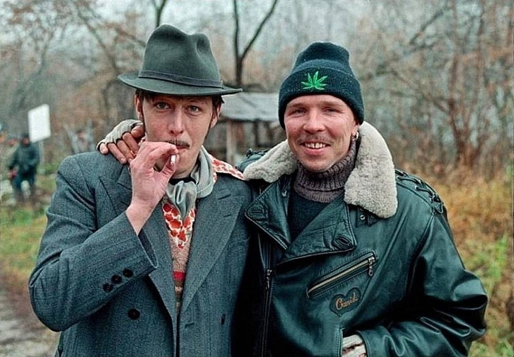 Михаил Ефремов и Гарик Сукачев, 1996 год. 