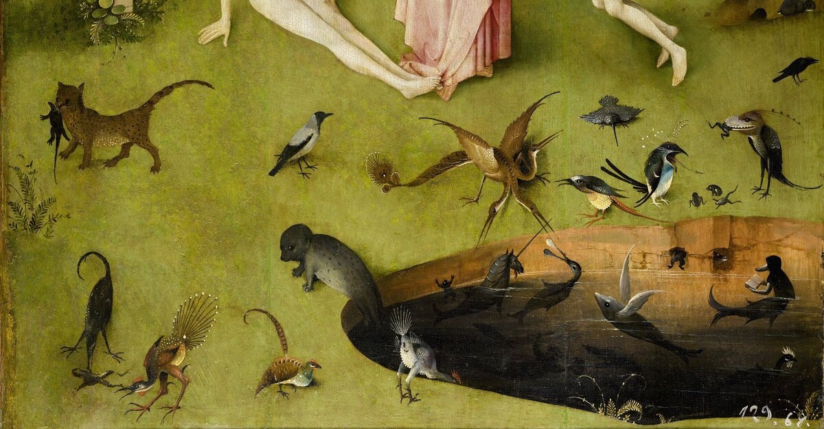 Иероним Босх "Сад земных наслаждений" (фрагмент).