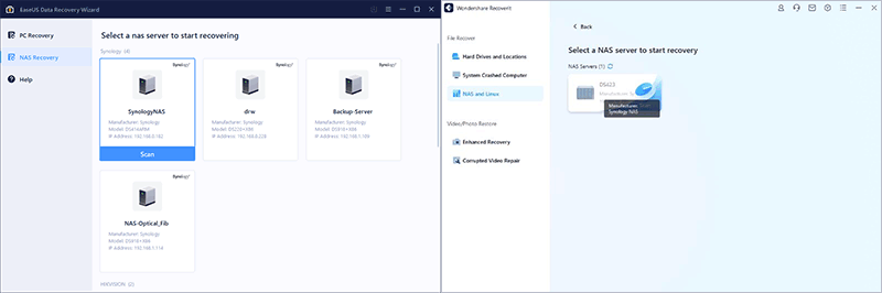 Шаг 1. Загрузите и установите одну из программ EaseUS Data Recovery Wizard или Wondershare Recoverit на свой компьютер.