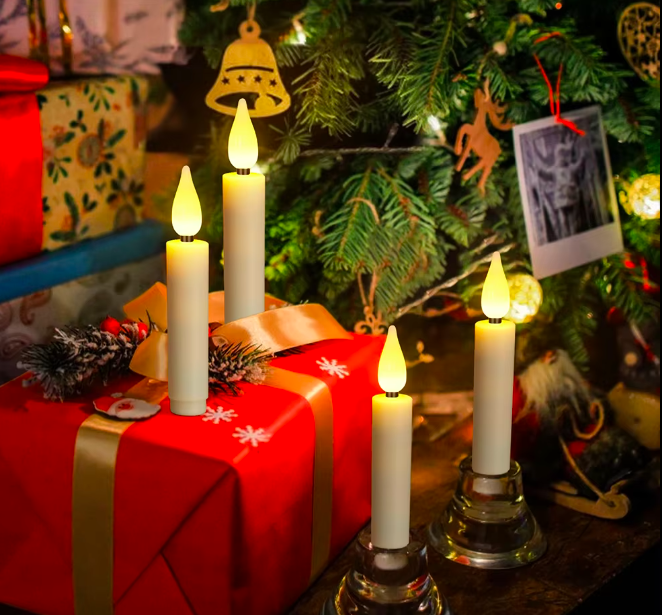    Если хотите украсить ёлку свечами, есть модели и на прищепках.Aliexpress