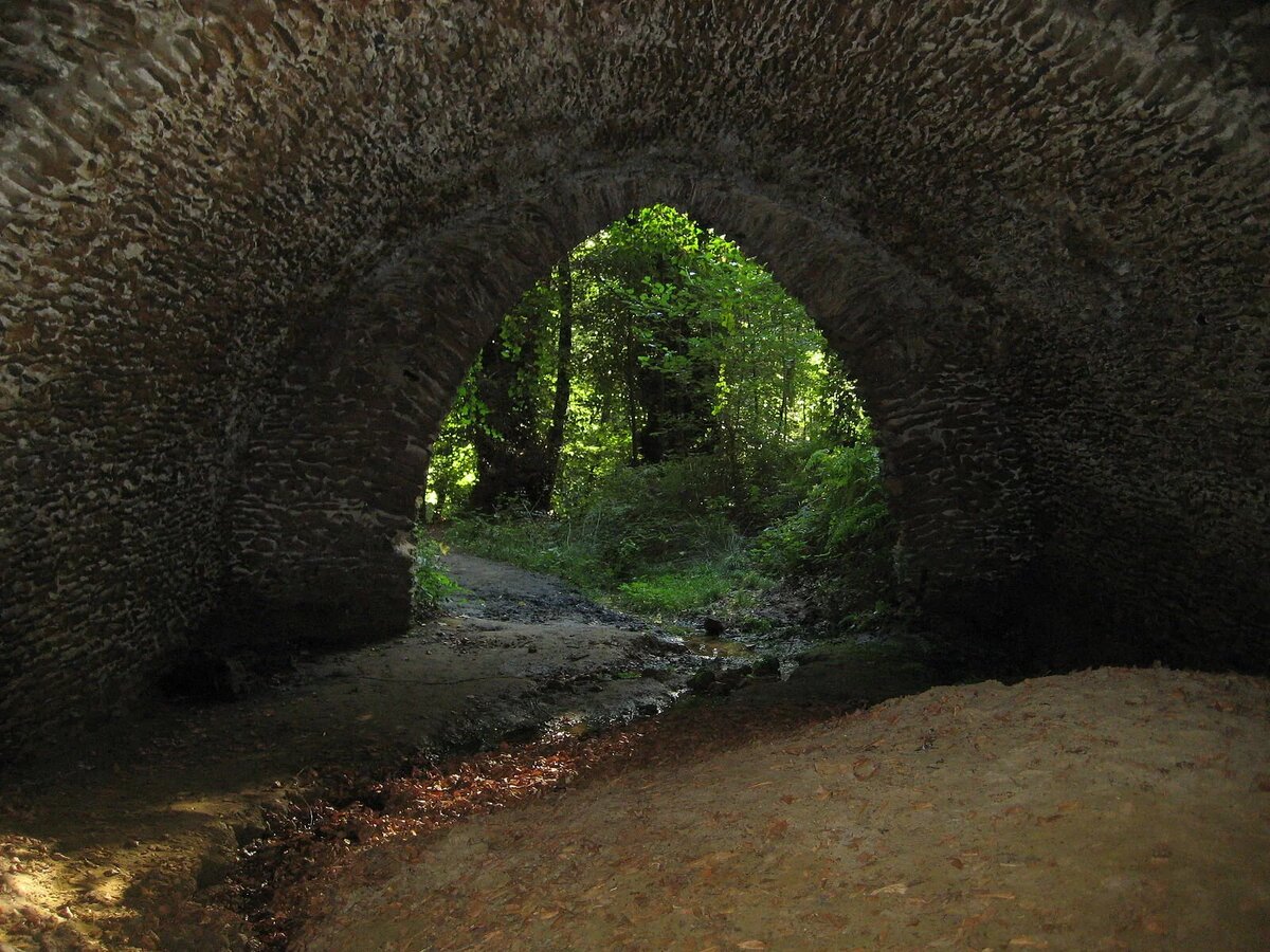 очень хорошо виден родник