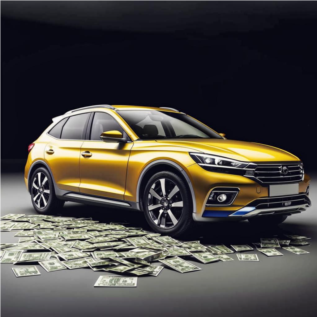 Желтенький лифтбек-такси?