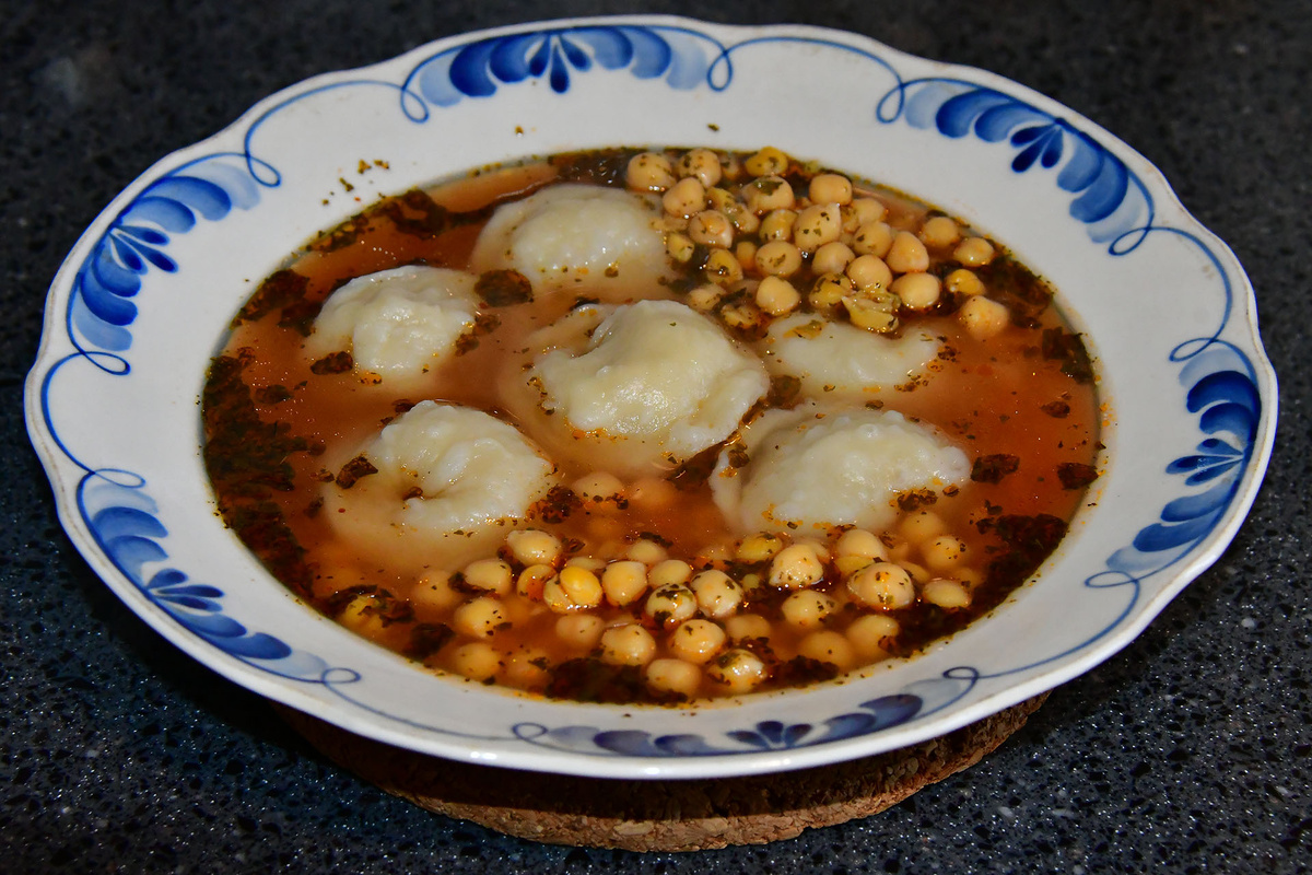 Суп из пельменей