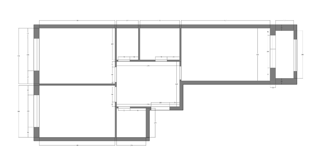 Обмерный план квартиры