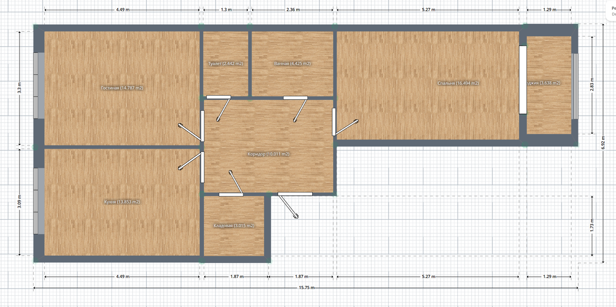 План квартиры в Planner 5D